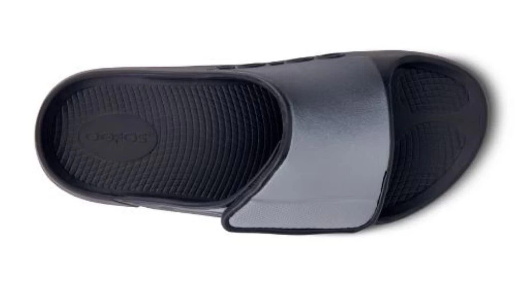 Oofos Gray Ooahh Sport Flex Mens Sandal 1550-BLKGRY 8 Oofos Gray Ooahh Sport Flex Mens Sandal 1550-BLKGRY - Image 6