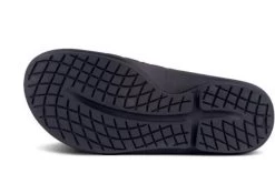 Oofos Matte Black Ooahh Sport Flex Mens Slide 1550-MATBLK -Vogue Shoes 1550 matblk 6 resized