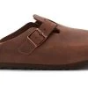 159713 BOSTON Habana Oiled Leather Soft Footbed Women's Birkenstock