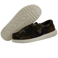 Hey Dude Linen Camo Wally Toddler Casual Shoes 160017030