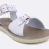 Sun-San Surfer H&L White Little Kids Sandals 1703V -Vogue Shoes 1703v