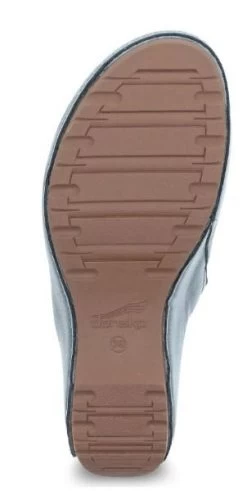 Dansko Denim Milled Burnished Talulah Women's Mules 1712-871600 -Vogue Shoes 1712 871600 6 resized