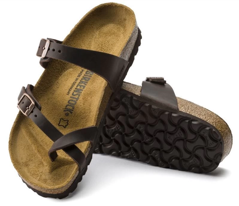Birkenstock Habana Mayari Oiled Leather Slide On Sandal 171321 4 Birkenstock Habana Mayari Oiled Leather Slide On Sandal 171321 - Image 2