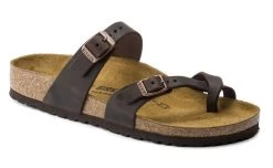 Birkenstock Habana Mayari Oiled Leather Slide On Sandal 171321