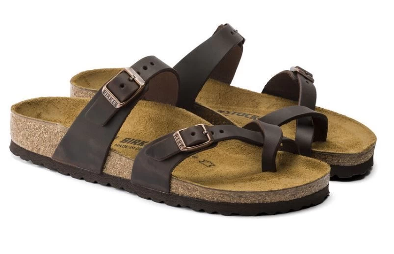 Birkenstock Habana Mayari Oiled Leather Slide On Sandal 171321 5 Birkenstock Habana Mayari Oiled Leather Slide On Sandal 171321 - Image 3