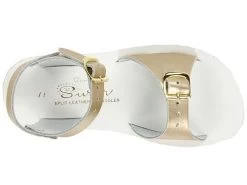 Salt Water Surfer 700 Gold Leather Kids Sandal 1703-GOLD -Vogue Shoes 1720 gold1