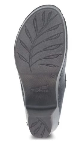 Dansko Black Milled Burnished Sammy Women's Mules 1830-029400 -Vogue Shoes 1830 029400 6 resized