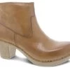 Dansko Sarah Tan Milled Nubuck Women's Short Boots 1832-371500 -Vogue Shoes 1832 371500