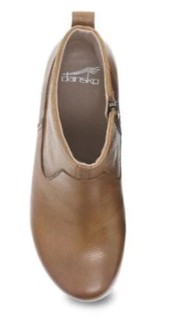 Dansko Sarah Tan Milled Nubuck Women's Short Boots 1832-371500 -Vogue Shoes 1832 371500 4