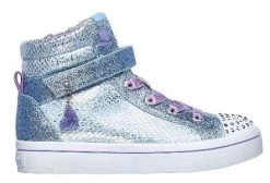 Skechers Light Blue/Silver Girl's Twinkle Toes Twi-Lites-Miss Holla-Glam Shoes 20240N