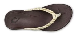 OluKai Olukay Clay/Stripe Hoopio Women's Sandals 20294-10ZP -Vogue Shoes 20294 10zp 3 resized