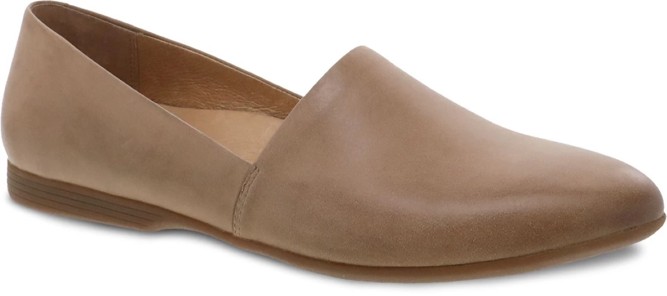 Dansko Tan Larisa Burnished Nappa Womens Flat Shoes 2036-150600 3 Dansko Tan Larisa Burnished Nappa Womens Flat Shoes 2036-150600