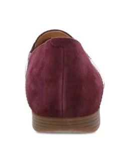 Dansko Wine Glazed Leather Lace Women's Loafers 2040-880600 -Vogue Shoes 2040 880600 4 resized