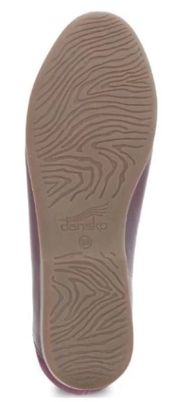 Dansko Wine Glazed Leather Lace Women's Loafers 2040-880600 -Vogue Shoes 2040 880600 6 resized