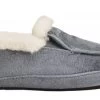 Olukai Charcoal Kuuna Lanui Womens Velvet Slippers 20458-2626