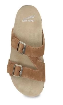 Dansko Tan Suede Dayna Womens Casual Sandal 2106-370300 -Vogue Shoes 2106 370300 6 resized