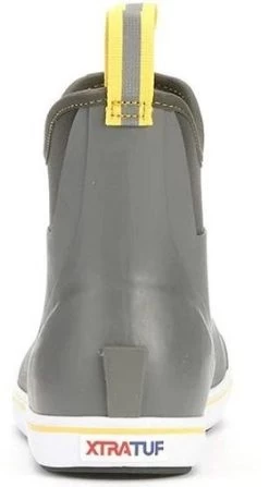 Xtratuf Gray/Yellow Men's 6 Inch Ankle Deck Boot 22735 -Vogue Shoes 22735 4