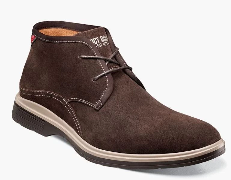 Stacy Adams Cocoa Tilden Plain Toe Men's Chukka Boots 25547-BROWN 3 Stacy Adams Cocoa Tilden Plain Toe Men's Chukka Boots 25547-BROWN