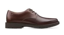 Clarks Stratton Way Brown Leather Mens Casual 26102519 -Vogue Shoes 26102519 1