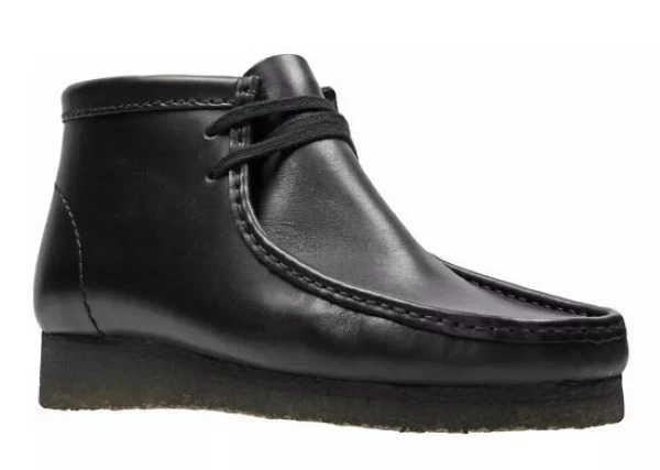 Clarks Black Leather Wallabee Men's Comfort Boots 26155512 4 Clarks Black Leather Wallabee Men's Comfort Boots 26155512 - Image 2