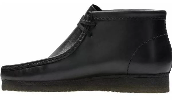 Clarks Black Leather Wallabee Men's Comfort Boots 26155512 7 Clarks Black Leather Wallabee Men's Comfort Boots 26155512 - Image 5
