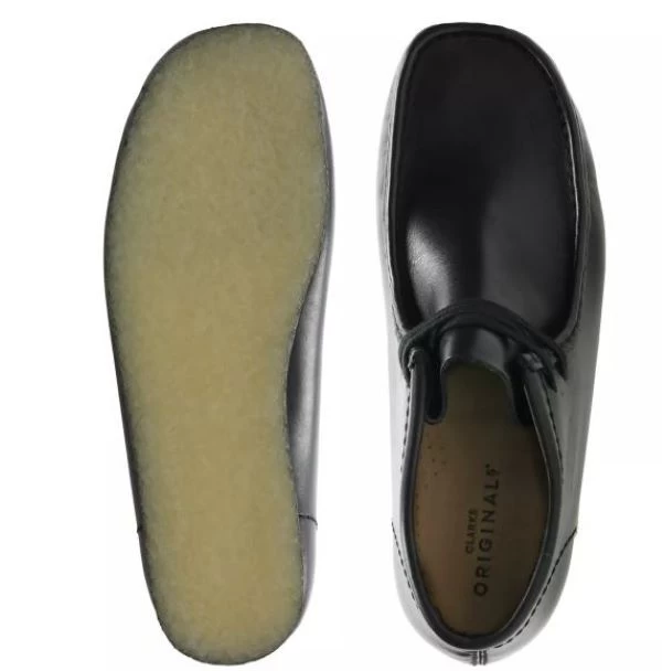 Clarks Black Leather Wallabee Men's Comfort Boots 26155512 8 Clarks Black Leather Wallabee Men's Comfort Boots 26155512 - Image 6
