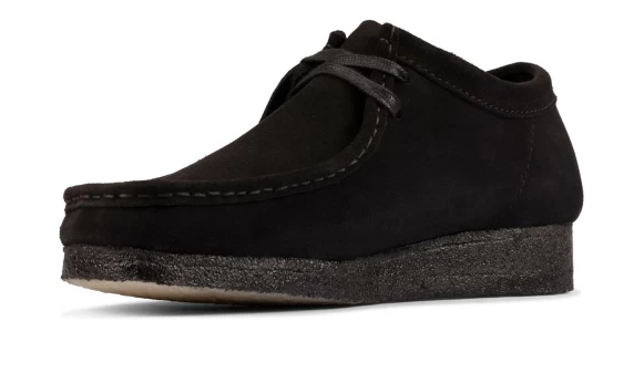 Clarks Black Suede Wallabee Low Men's Shoes 26155519 5 Clarks Black Suede Wallabee Low Men's Shoes 26155519 - Image 3