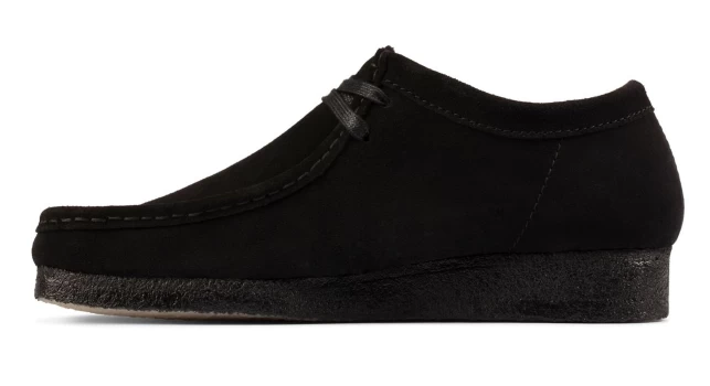 Clarks Black Suede Wallabee Low Men's Shoes 26155519 6 Clarks Black Suede Wallabee Low Men's Shoes 26155519 - Image 4