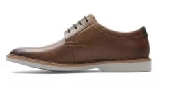 Clarks Dark Tan Atticus LT Lace Leather Mens Dress Casual Shoes 26161157 -Vogue Shoes 26161157 5 resized