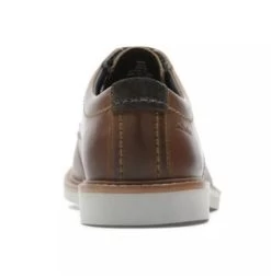 Clarks Dark Tan Atticus LT Lace Leather Mens Dress Casual Shoes 26161157 -Vogue Shoes 26161157 6 resized