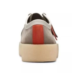 Clarks Grey Nubuck Wallabee Cup Mens Casual Shoes 26165538 -Vogue Shoes 26165538 6 resized