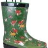Smoky Mountain Green Horse Waterproof Kids Rain Boots 2769 -Vogue Shoes 2769