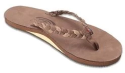 Twisted Sister Braided Straps Arch Support Rainbow Womens Sandals