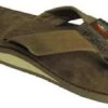 Rainbow Single Layer Dark Brown Leather Mens Sandals 301ALTSO-DKBR-M -Vogue Shoes 301alt dbm