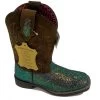Smoky Mountain Pastel Glitter And Crazy Horse Ariel Childrens Western Boots 3077C -Vogue Shoes 3077c 1 new photo resized