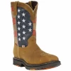 RockinLeather Tan American Flag Men's Steel Toe Work Boot 3110 -Vogue Shoes 3110 1 resized 1