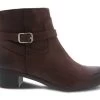 Dansko Cagney Brown Burnished Suede Women's Ankle Boots 3217-532300 -Vogue Shoes 3217 532300