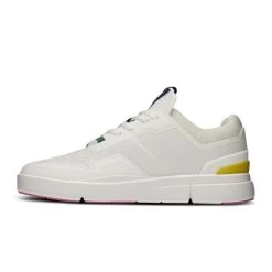 On Undyed White/Yellow THE ROGER Spin Women's Athletic Shoes 3WD11481090 -Vogue Shoes 3wd11481090 the roger spin undyed white yellow w g4 resized