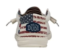 Hey Dude Off White Patriotic Men's Casual Shoes 40001-1K1 -Vogue Shoes 40001 1k1 and 40001 1k1l 5 resized 1