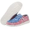 Hey Dude Red/White/Blue Wally Stars And Stripes Men's Casual Shoes 40001-9C8 -Vogue Shoes 40001 9c8 and 40001 9c8l wally stars n stripes 3 resized 1