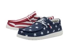 Hey Dude American Flag Wally Men's Casual Shoes 40001-9CW -Vogue Shoes 40001 9cw 2 resized