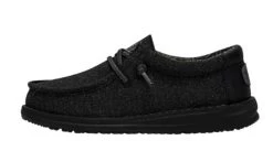 Hey Dude Basic Black Wally Youth Casual Shoes 40041-001 -Vogue Shoes 40041 001 1 resized
