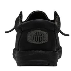 Hey Dude Basic Black Wally Youth Casual Shoes 40041-001 -Vogue Shoes 40041 001 5 resized