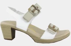 Naot White/Ivory/Brown/Gold Supreme Mode Womens Sandals 40042-WHN