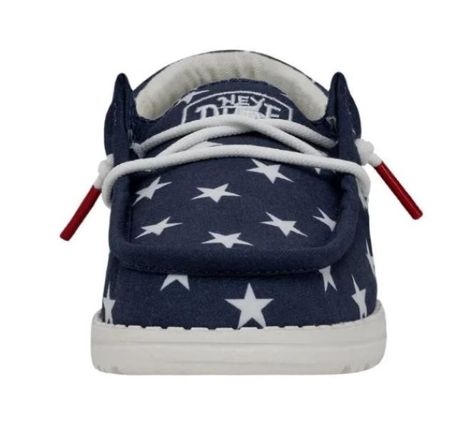 Hey Dude American Flag Wally Youth Patriotic Casual Shoes 40046-9CW 6 Hey Dude American Flag Wally Youth Patriotic Casual Shoes 40046-9CW - Image 4