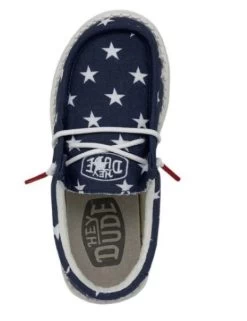Hey Dude American Flag Wally Youth Patriotic Casual Shoes 40046-9CW 13 Hey Dude American Flag Wally Youth Patriotic Casual Shoes 40046-9CW -Vogue Shoes 40046 9cw 6 resized