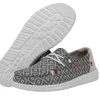 Hey Dude Embroidery Dark Grey Wendy Boho Womens Casual Shoes 40054-1GS -Vogue Shoes 40054 1gs