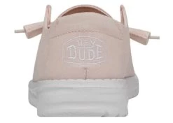 Hey Dude Pink Wendy Slub Canvas Womens Casual Shoes 40063-680 -Vogue Shoes 40063 680 3