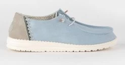Hey Dude Denim Wendy Tempe Gypsum Womens Casual Shoes 40083-407 -Vogue Shoes 40083 407 1
