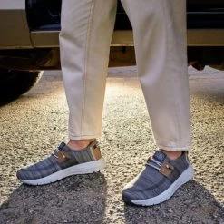 Hey Dude Grey Mix Sirocco Men's Casual Shoes 40140-1LJ -Vogue Shoes 40140 1lj 7 resized 1